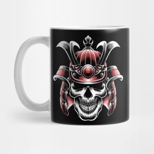 Artwork Illustration Skull Samurai Mug